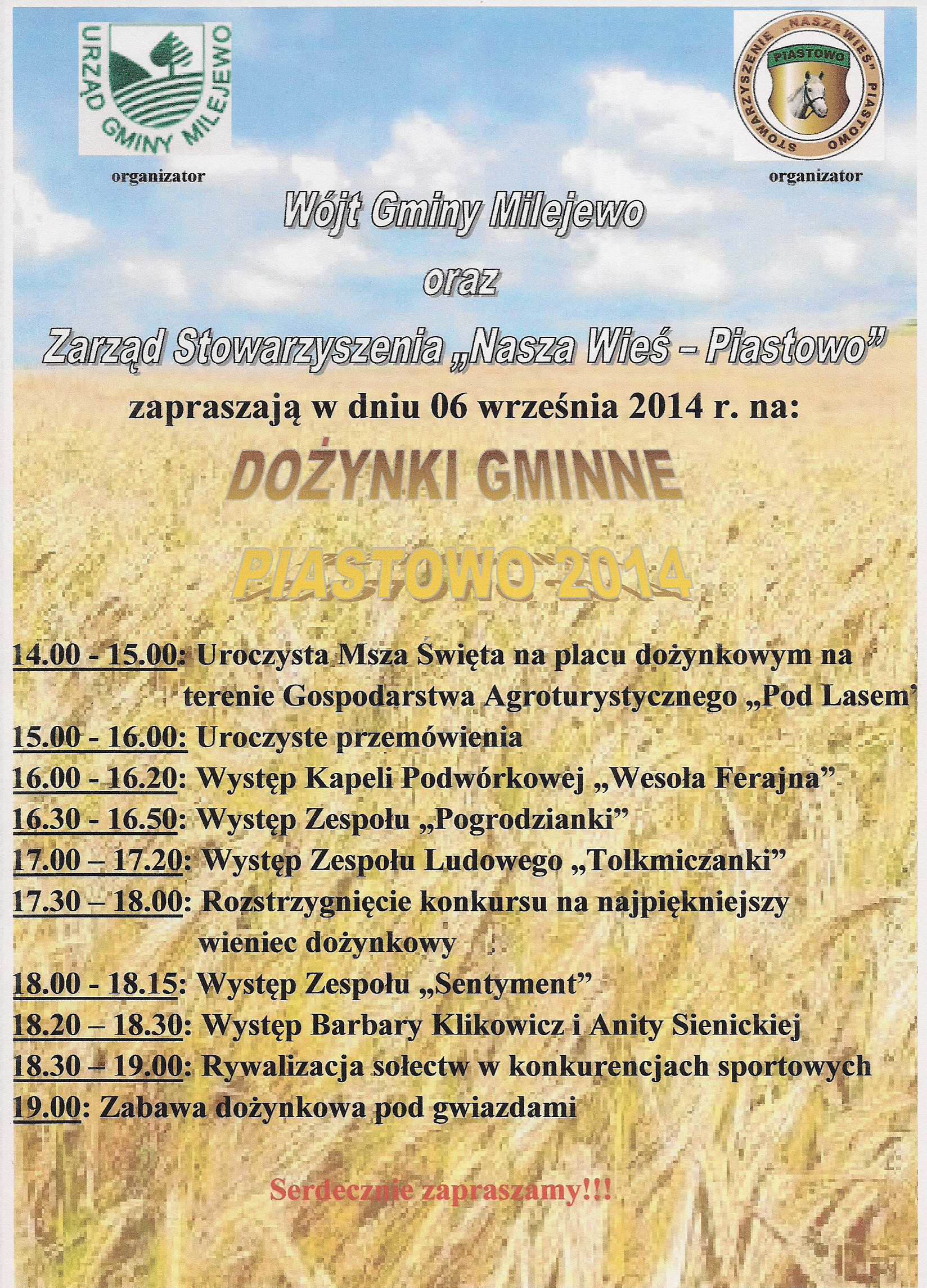 Dożynki Gminne Milejewo