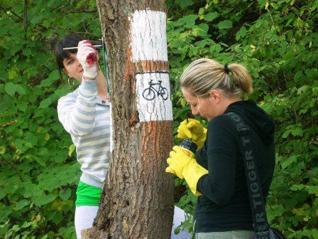 znakowanie szlaku rowerowego